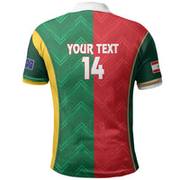 Custom Rugby Australia and Lebanon Polo Shirt Aussie Kangaroos Cedars Together