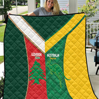 Rugby Australia and Lebanon Quilt Aussie Kangaroos Cedars Together