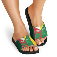 Rugby Australia and Lebanon Slide Sandals Aussie Kangaroos Cedars Together
