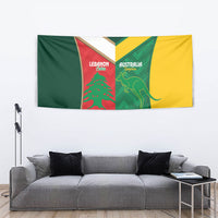Rugby Australia and Lebanon Tapestry Aussie Kangaroos Cedars Together