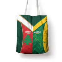 Rugby Australia and Lebanon Tote Bag Aussie Kangaroos Cedars Together