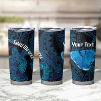 Personalised Tahiti Moorea Atoll Tumbler Cup Polynesian Sea Turtle - Wonder Print Shop