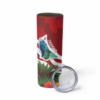 Personalised Kiribati Tarawa Atoll Skinny Tumbler Frigate Bird With Map Tropical Style - Wonder Print Shop