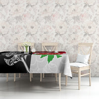 New Zealand And England Rugby Tablecloth 2023 World Cup All Black Combine Red Roses - Wonder Print Shop