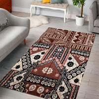 Bula Fiji Area Rug Unique Masi Tapa Pattern - Wonder Print Shop