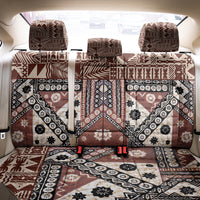 Bula Fiji Back Car Seat Cover Unique Masi Tapa Pattern - Wonder Print Shop