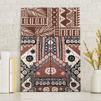 Bula Fiji Canvas Wall Art Unique Masi Tapa Pattern - Wonder Print Shop