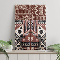 Bula Fiji Canvas Wall Art Unique Masi Tapa Pattern - Wonder Print Shop