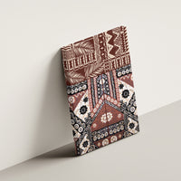 Bula Fiji Canvas Wall Art Unique Masi Tapa Pattern - Wonder Print Shop