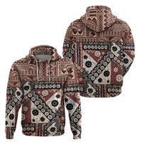 Bula Fiji Hoodie Unique Masi Tapa Pattern - Wonder Print Shop