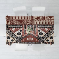 Bula Fiji Tablecloth Unique Masi Tapa Pattern - Wonder Print Shop