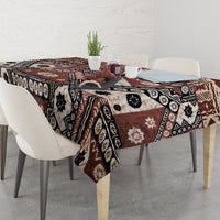Bula Fiji Tablecloth Unique Masi Tapa Pattern - Wonder Print Shop