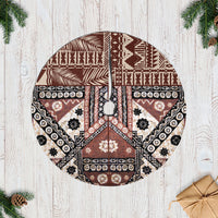 Bula Fiji Tree Skirt Unique Masi Tapa Pattern - Wonder Print Shop