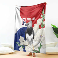 Panama Independence Day Blanket Harpy Eagle With Mola Pattern - Flag Style