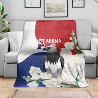 Panama Independence Day Blanket Harpy Eagle With Mola Pattern - Flag Style