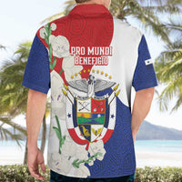 Panama Independence Day Hawaiian Shirt Harpy Eagle With Mola Pattern - Flag Style - Wonder Print Shop