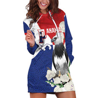 Panama Independence Day Hoodie Dress Harpy Eagle With Mola Pattern - Flag Style - Wonder Print Shop