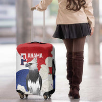 Panama Independence Day Luggage Cover Harpy Eagle With Mola Pattern - Flag Style - Wonder Print Shop
