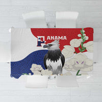 Panama Independence Day Tablecloth Harpy Eagle With Mola Pattern - Flag Style - Wonder Print Shop