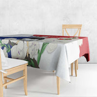 Panama Independence Day Tablecloth Harpy Eagle With Mola Pattern - Flag Style - Wonder Print Shop