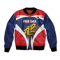 Panama Golden Frog Bomber Jacket Coat Of Arms - Sporty Style - Wonder Print Shop