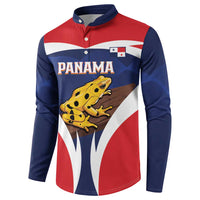 Panama Golden Frog Button Sweatshirt Coat Of Arms - Sporty Style - Wonder Print Shop