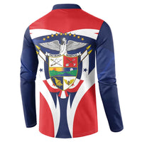 Panama Golden Frog Button Sweatshirt Coat Of Arms - Sporty Style - Wonder Print Shop