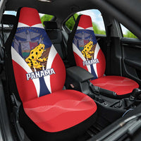 Panama Golden Frog Car Seat Cover Coat Of Arms - Sporty Style - Wonder Print Shop