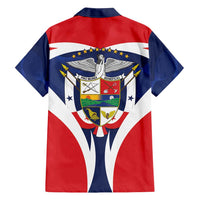 Panama Golden Frog Family Matching Off Shoulder Short Dress and Hawaiian Shirt Coat Of Arms - Sporty Style - Wonder Print Shop