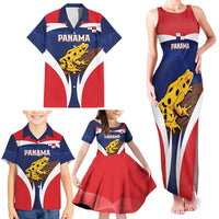 Panama Golden Frog Family Matching Tank Maxi Dress and Hawaiian Shirt Coat Of Arms - Sporty Style - Wonder Print Shop