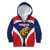 Panama Golden Frog Kid Hoodie Coat Of Arms - Sporty Style - Wonder Print Shop