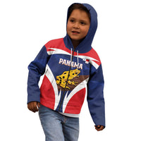 Panama Golden Frog Kid Hoodie Coat Of Arms - Sporty Style - Wonder Print Shop