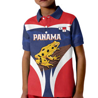 Panama Golden Frog Kid Polo Shirt Coat Of Arms - Sporty Style - Wonder Print Shop