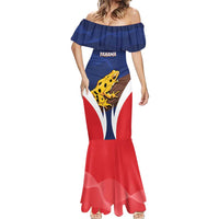 Panama Golden Frog Mermaid Dress Coat Of Arms - Sporty Style - Wonder Print Shop