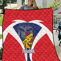 Panama Golden Frog Quilt Coat Of Arms - Sporty Style - Wonder Print Shop