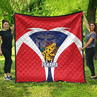 Panama Golden Frog Quilt Coat Of Arms - Sporty Style - Wonder Print Shop