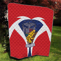 Panama Golden Frog Quilt Coat Of Arms - Sporty Style - Wonder Print Shop