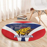 Panama Golden Frog Round Carpet Coat Of Arms - Sporty Style