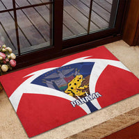 Panama Golden Frog Rubber Doormat Coat Of Arms - Sporty Style - Wonder Print Shop