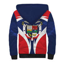Panama Golden Frog Sherpa Hoodie Coat Of Arms - Sporty Style - Wonder Print Shop