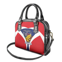 Panama Golden Frog Shoulder Handbag Coat Of Arms - Sporty Style