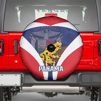 Panama Golden Frog Spare Tire Cover Coat Of Arms - Sporty Style - Wonder Print Shop
