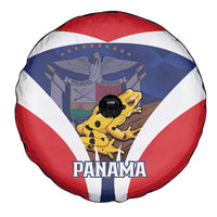 Panama Golden Frog Spare Tire Cover Coat Of Arms - Sporty Style - Wonder Print Shop