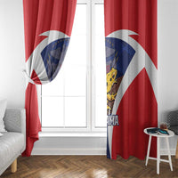Panama Golden Frog Window Curtain Coat Of Arms - Sporty Style - Wonder Print Shop