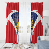 Panama Golden Frog Window Curtain Coat Of Arms - Sporty Style - Wonder Print Shop