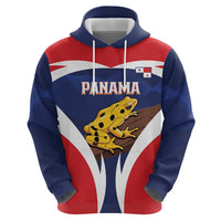 Panama Golden Frog Zip Hoodie Coat Of Arms - Sporty Style - Wonder Print Shop