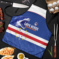 Cape Verde Football Apron Come On Tubaroes Azuis Shark - Wonder Print Shop