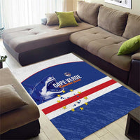 Cape Verde Football Area Rug Come On Tubaroes Azuis Shark - Wonder Print Shop