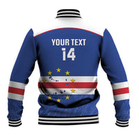 Cape Verde Football Custom Baseball Jacket Come On Tubaroes Azuis Shark - Wonder Print Shop
