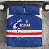 Cape Verde Football Bedding Set Come On Tubaroes Azuis Shark - Wonder Print Shop
